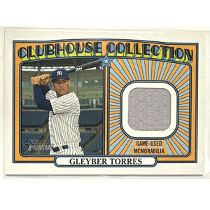 Gleyber Torres 2021 MLB Topps Heritage #CCR-GT Clubhouse Collection Relics